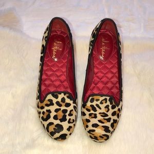 Cole Haan Nike Air leopard calf hair heels